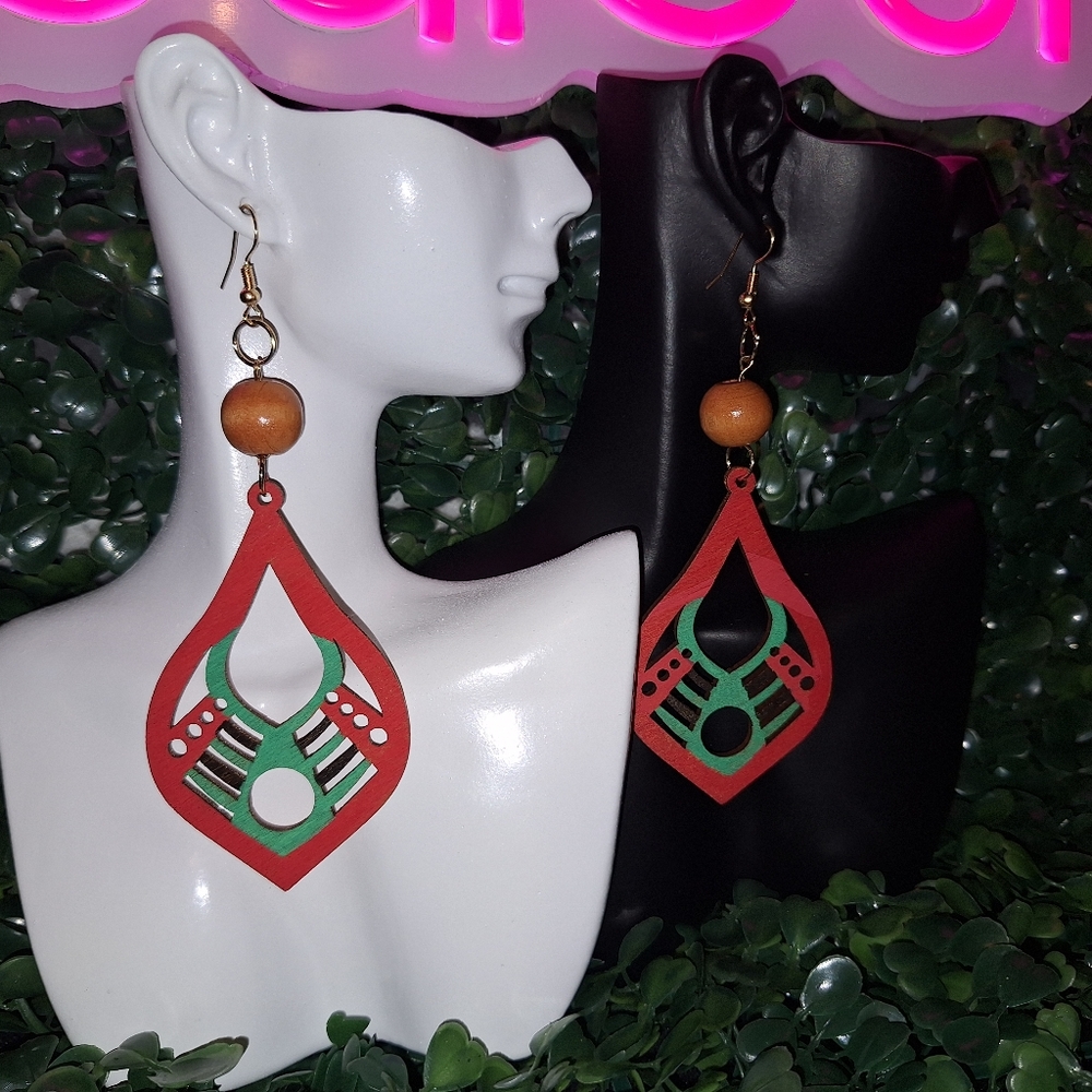 Custom Hand-Painted,  DIY Earrings,
